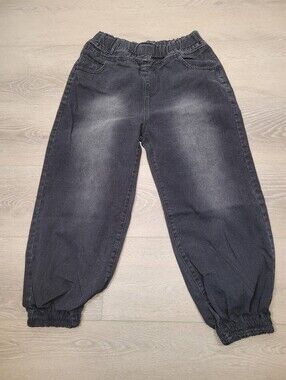 2/$20 Y2K Black Denim Baggy Pull Up Jeans Streetwear Size: 29W